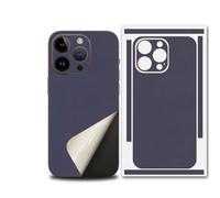 For iPhone 17 Pro Max Skin Wrap, Ultra-Thin 3M Texture Matte Carbon Fiber Full Body Protective Sticker for Minimalist Style Lovers (Dark Purple,for 14)