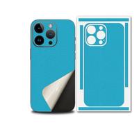 For iPhone 17 Pro Max Skin Wrap, Ultra-Thin 3M Texture Matte Carbon Fiber Full Body Protective Sticker for Minimalist Style Lovers (Blue,for 17pro)