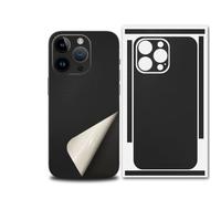 For iPhone 17 Pro Max Skin Wrap, Ultra-Thin 3M Texture Matte Carbon Fiber Full Body Protective Sticker for Minimalist Style Lovers (Black,for 13promax)