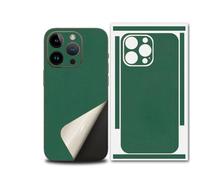 For iPhone 17 Pro Max Skin Wrap, Ultra-Thin 3M Texture Matte Carbon Fiber Full Body Protective Sticker for Minimalist Style Lovers (Dark Green,for 15promax)