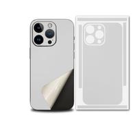 For iPhone 17 Pro Max Skin Wrap, Ultra-Thin 3M Texture Matte Carbon Fiber Full Body Protective Sticker for Minimalist Style Lovers (White,for 15)
