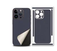 For iPhone 17 Pro Max Skin Wrap, Ultra-Thin 3M Texture Matte Carbon Fiber Full Body Protective Sticker for Minimalist Style Lovers (Dark Blue,for 14pro)