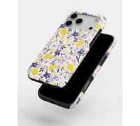 For iPhone 17 Pro Tough Case, 6.3-inch - Shockproof Dual-Layer Polycarbonate Phone Cover with Silicone Liner | Gloss Finish | Drop Protection | 3D Wrap Printed Design/Flora Lemon