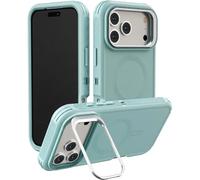 for iPhone 18 Pro Max Heavy Duty 3-Layer PC Shockproof Case | Adjustable Stand,Compatible with MagSafe Magnetic Phone Cover with Lanyard,Frosted Non Slip