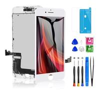 for iPhone 8 Plus Screen Replacement White 5.5 Inch, Diykitpl 3D Touch LCD Digitizer Display for iPhone 8 Plus, with Repair Tools Kit for A1864,A1897,A1898 Glass Screen