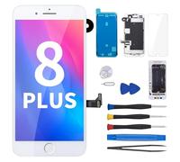 for iPhone 8 Plus Screen Replacement with Home Button White 5.5"