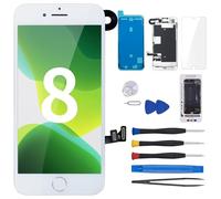 for iPhone 8 Screen Replacement with Home Button White 4.7"