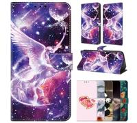 for iPhone Air Case, Flip Case with Card Holder PU Leather Shockproof Bumper Stand Wallet Cover Kickstand Protective Phone Cases for iPhone Air,Unicorn