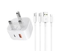 for iphone Charger,20W Dual Port USB & Type C Charger Plug and Cable,for iphone Fast Charger with 2Pcs 6FT Cables Compatible with iPhone 16/15/15 Plus/15 Pro/15 Pro Max/14/13/12/11/8/XR/XS/X,i Pad Pro