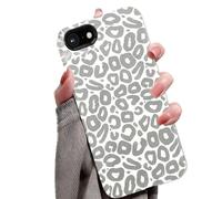 for iPhone SE 2022/SE 2020/7/8 Case Cute Leopard Phone Case Luxury Trendy Retro Cheetah Print Design, Aesthetic Pattern Y2k Cover, Shockproof 2-in-1 Double Layer Protective Cover for Women Girls, bw15