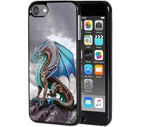 for iPod Touch 7 Case,Touch 6/5 Case,AIRWEE Slim Back Cover Hard Plastic Protector Case for Apple iPod Touch 5th/6th/7th Generation for Women Girl Men, Fierce Dragon