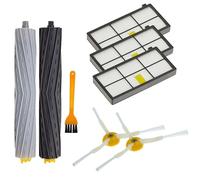 For iRobot For Roomba 960 900 891 800 Series Accessories Spare Parts Vacuum Cleaner Replenishment Kit Rubber Side Brush HEPA FILTER Commendable (Color : 4PCS Side Brush)