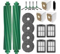 For IRobot Roomba Plus 405/505 Combo Replacement Parts Kit, Main Side Brush Mop Pads HEPA Filter Dust Bags Cleaning Tool
