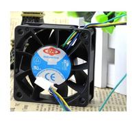 For is long 6025 6CM 12V0.80A double ball violence PWM speed control four-line fan DF126025BU
