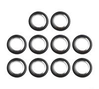 For Iso For Kf Vacuum Sealing Rubber Ring High Temp Resistant O Ring For Kf10 Kf16 Kf25 Kf40 Flange Fittings Black Color Pack Of Ten(KF25)