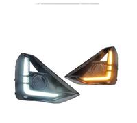 For Isuzu For D-Max 2023 2024 Dynamic Turn Signal Car DRL Daytime Running Light Fog Lamp White+Yellow Light-A38G Mirror Indicator Light