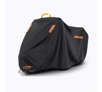 For Italika FT150, Waterproof Motorcycle Cover With Reflective Strips, Lock Holes & Storage Bag