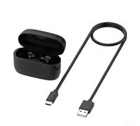 For Jabra Elite5/Elite4 Active/Elite3 Headphone Charging Case With 590MAh Battery And Type-C Port, Compact Black Design For Travel And Daily Use(Black M026)
