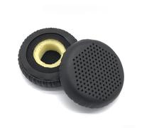 for jabra for evolve 20 30 40 65 Headphone Ear Covers - Upgraded Protein Leather Cushion Cover with High Density Foam for Comfort Black 60x18mm(F)