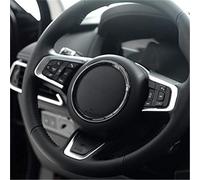 For Jag For XFL For FPACE For XE For XEL X761 X760 For EPACE 2017 2018 2019 Car Steering Wheel Decoration Trim Steering Wheel Cover(Glossy Black)
