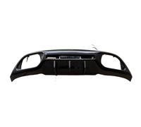 For Jaguar For F-PACE 2021-2025 Rear Bumper Diffuser Splitter Bodykit Double Dual Outlet Exhaust Pipe Black Carbon Accessories Bumper Guard(Carbon Printing)