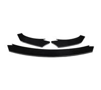 For Jaguar For F-TYPE 2013-2019 3Pcs Front Bumper Lip Body Kit Spoiler Diffuser Deflector Sports Modification Accessory Car Front Bumper Lip Spoiler(Bright black)