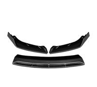For Jaguar XF 2008 2009 2010 2011 2012 2013 2014 ABS Gloss Black Head Bumper Chin Shovel Guard Front Lip Spoiler Apron(Carbon Fiber Look)