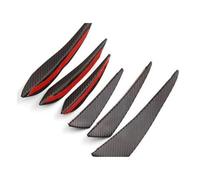 For Jaguar XF XJ XJS XK S-TYPE X-TYPE XJ8 XJL XJ6 XKR XK8 XJS X320 X308 Front Bumper Spoiler Canard 6 Pieces/set MASHRGX(carbon fiber)