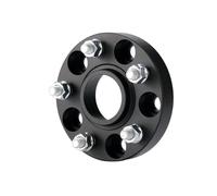 For Jaguar XJ XF XK S-TYPE PoleStar M12x1.5 1 Piece Wheel Spacer Adapter PCD 5x108 CB 63.4 Hub Centric Wheel Spacers(Black 25mm)