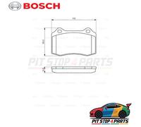 For Jaguar XK8 Brake Pads Set Bosch 0986494393 Low-Metallic Premium 1996-2005