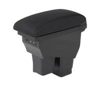 For Jazz 2 2014 2015 2016 2017 2018 2019 Car Centre Console Armrest Box Retrofit Accessorie Car Storage Box Parts(B2 black line Corium)