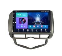 For Jazz City 2002-2007 9 Inch IPS Touch Screen Android 12 Car Stereo Built-in Wireless CarPlay Android Auto Support RDS DSP BT 5.0 Mirror Link FM AM HiFi DAB Backup Camera Steering Wheel Control(B,8C