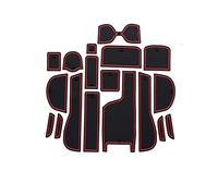 For Jazz For Fit 2014 2015 2016 2017 2018 2019 Car Rubber Anti-slip Mat Door Groove Cup Pad Gate Slot Coaster Interior HETEVSCCK(1)