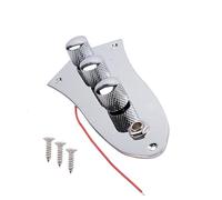 For Jazz JB Switch Control Plate Assembly Knobs Pots Loaded M511 Chrome Plated with 3 Screws