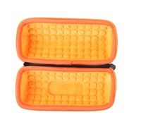 for JBL Flip7 Audio Organizer, Suitable for Flip7 Generation Speaker Dust Storage Bag (Lined Orange)