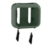 for jbl for Go 4 for Go 3 Go 5 Silicone Protective Sleeve - Shockproof Dustproof Soft Case with Carabiner Strap - Portable Speaker Cover in Multiple Colours - 10x8x5cm(Is green)