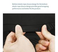 for JBL for PartyBox 520 Speaker Cover - Custom Stretch Dust Cover for Outdoor Patio Storage, Nylon + Mesh Weather-Resistant Fit with Elastic Hem, Black