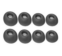 For JBL Live Buds 3 Ear Tips Replacement Silicone Ear Cups For Live Beam 3 Bluetooth Earphone Ear Caps Accessories Set of 4 pieces (Black)