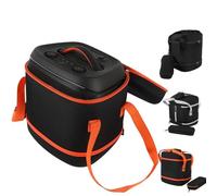 for JBL Partybox Encore2 Speaker Organizer Bag Carrying Bag with Shoulder Strap Speaker Storage Case Protective Accessory (Black)