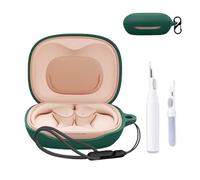 for JBL Sense Lite Case Cover,NOUKAJU Earphone Protective Cover(with Carabiner + Lanyard + Cleaning Pen) Drop-Proof,Shock-Proof,Dust-Proof,Case for JBL Sense Lite(Green)