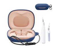 for JBL Sense Lite Case Cover,NOUKAJU Earphone Protective Cover(with Carabiner + Lanyard + Cleaning Pen) Drop-Proof,Shock-Proof,Dust-Proof,Case for JBL Sense Lite(Blue)