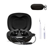 for JBL Sense Pro Case Cover,NOUKAJU Earphone Protective Cover(with Carabiner + Lanyard + Cleaning Pen) Drop-Proof,Scratch-Proof,Shock-Proof,Case for JBL Sense Pro(Black)