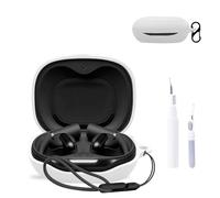 for JBL Sense Pro Case Cover,NOUKAJU Earphone Protective Cover(with Carabiner + Lanyard + Cleaning Pen) Drop-Proof,Scratch-Proof,Shock-Proof,Case for JBL Sense Pro(White)