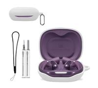 for JBL Sense Pro Case Cover, Protective Case with Cleaner Kit,KONXISA Soft Silicone Protective Cover,Lanyard and Keychain Accessories,Waterproof,Dustproof,Shockproof,White