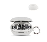 for JBL Soundgear Clips Wireless Earbuds,daunke Soft Silicone Protective Cover,Case with Round Buckle,Full Protection,Transparent