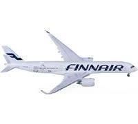 for JC Wings for Finnair for Airbus A350-900XWB OH-LWP Flaps Down 1:400 Aircraft Pre-built Model