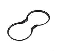 For Jeep Compass Guide 2017 Cup Holder Trim Cover Leather Look Interior Decorative Ring Console Panel Accessory Black Finish Easy Install Design Abs Material Upgrade Style