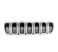 For Jeep For Cherokee 2014 2015 2016 2017 2018 Front Bumper Lower Bottom Grille Insert Honeycomb Mesh(Chrome black)