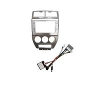 For JEEP For COMPASS 2007-2010 10.1 Inch Car Radio Android Stereo Frame Player 2Din Head Unit Fascia Panel Dash Board Cover RESPUNEKBAH(Frame cable canbus)