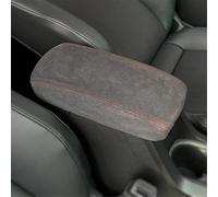 For Jeep For Compass 2017-2021 2022 Interior Auto Car Leather Protective Cover Central Control Armrest Box(Suede red line)